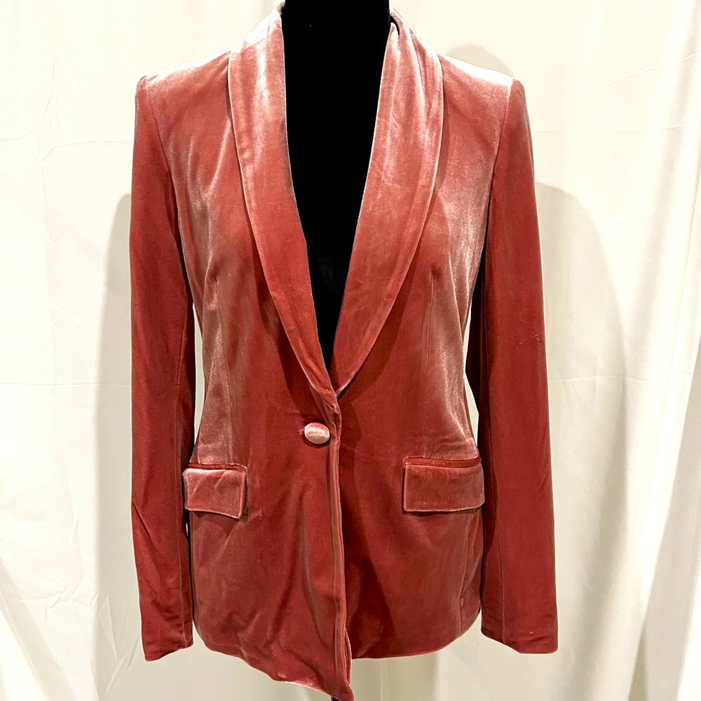 Inc size Small blush velvet jacket‎